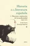 HISTORIA DE LA LITERATURA ESPAÑOLA, 7